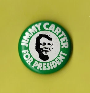 1976 Jimmy Carter - (1-1/8)" / Presidential Campaign Button(Pin 01) - Picture 1 of 2