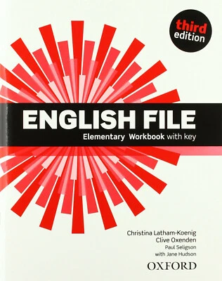 Oxford ENGLISH FILE Elementary 3rd EDITION Workbook replacing 9780194598712 @NEW - Image 1 of 2