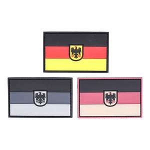 Parche de goma bandera de Alemania con águila federal 5 x 8 cm - Imagen 1 de 4