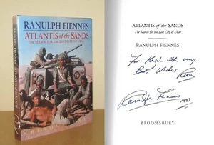 Ranulph Fiennes - Atlantis of the Sands - Signed - 1st/1st (1992 First Ed DJ) - Imagen 1 de 5