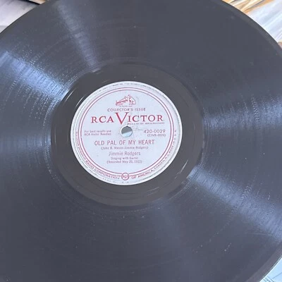 1928 COUNTRY Jimmie Rodgers 78 rpm RCA VICTOR Old Pal Of My Heart V+ - Image 1 of 4