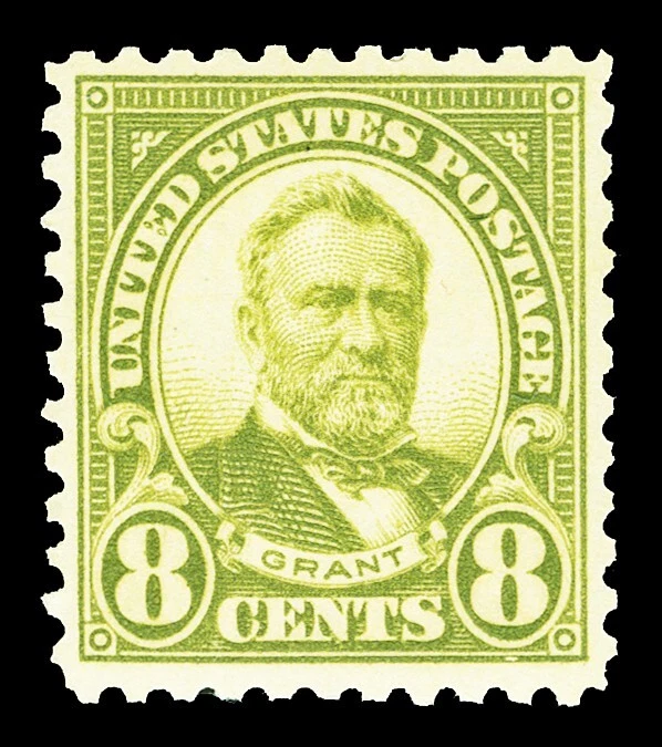 Scott 560 1923 8c Grant Perforated 11 Flat Plate Issue Mint VF OG NH Cat $80 - Image 1 of 1