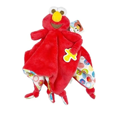 Chupeta de segurança Kids Preferred Sesame Street Elmo Lovey com nós NOVO - Imagem 1 de 4