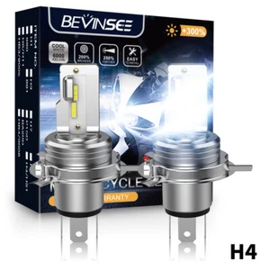 For Suzuki TL1000R 1998-2003 GSXS750 2015-2016 H4 HS1 LED Headlight Bulbs Bright - Picture 1 of 10