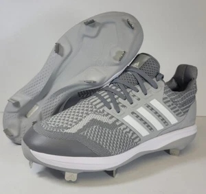 Adidas Ultra Boost DNA 5.0 Men's Size 14 Metal Baseball Cleats Gray ID9602 New - Picture 1 of 12