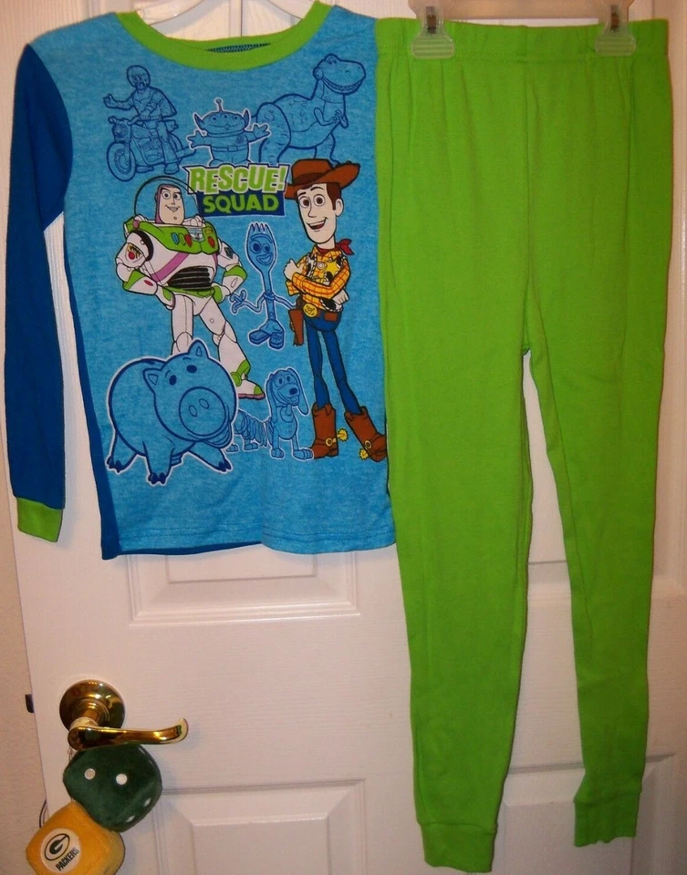 Juego de pijama largo de 2 piezas Toy Story Buzz Lightyear Woody para niños talla 8 nuevo con etiquetas   Foto 1 de 1