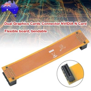 Flexible Crossfire Cable Dual Graphics Cards Connector NVIDIA N Card SLI Bridge - Afbeelding 1 van 7