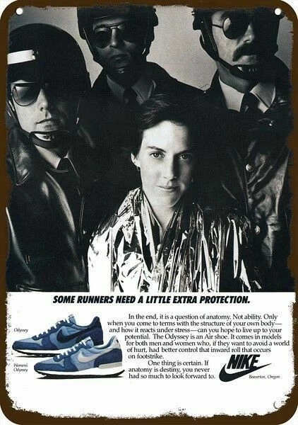Nike Odyssey 1984 retro años 80 aspecto vintage ****Réplica decorativa letrero metálico**** Foto 1 de 1