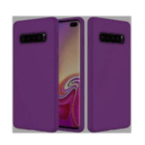 New Liquid Silicone Gel Rubber Shockproof Case PURPLE For Samsung S10+ Plus - Picture 1 of 2