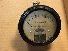 Vintage GE AC Amperes Meter Mierzy 0-10 Amps Panel Gauge Typ AO 14