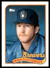 1989 Topps Traded Bryan Clutterbuck . Milwaukee Brewers #21T