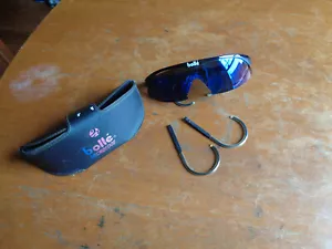 Occhiali da sole vintage Bolle microEdge con bracci di ricambio e custodia avvolgente - Foto 1 di 6