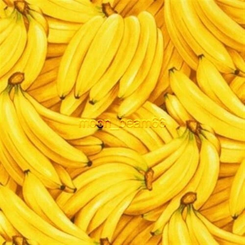 2/3 Yard RJR Farmer's Market Banana Packed Yellow Cotton Fabric 23 inches - Image 1 of 1