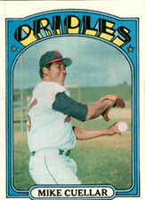 1972 Topps #70 Mike Cuellar Baltimore Orioles