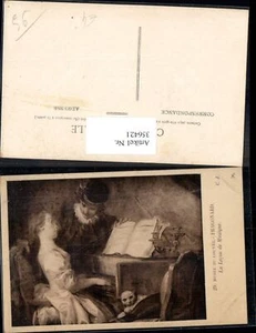 356421,Künstler Ak Fragonard La Lecon de Musique Mädchen am Klavier Musik Katze - Bild 1 von 1