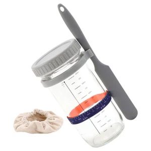 Fermentationstank Mit Deckel Sauerteig Starter Glas Sauerteig-Starterzubehör - Bild 1 von 12