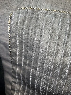 Waterford Lysander Euro Sham Platino Gris Borde con Cable 26x26” Foto 1 de 4