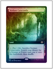 1x Foil Verdant Catacombs, Extended Art, Modern Horizons 2 MTG NM