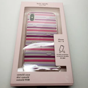 iPhone XS / X --- NWT KATE SPADE iPhone XS / X Lips with Stripe Comold Case NEW - Picture 1 of 5