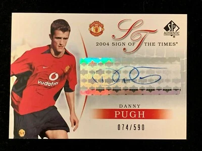 Tarjeta autografiada 2004 Upper Deck Manchester United - #A-DP Danny Pugh!!! Foto 1 de 3