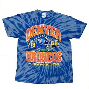 Denver Broncos Men’s S SMALL Tie Dye '47 Brand Legacy T-Shirt VINTAGE TUBULAR - Picture 1 of 1