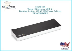 Estación de acoplamiento USB-C triple monitor 4K 100W con 5 puertos USB 3.0 #DK30CH2DEP - Imagen 1 de 5