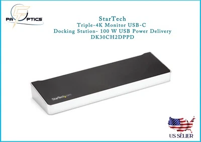 Triple Monitor 4K USB-C Docking Station 100W with 5x USB 3.0 Ports #DK30CH2DEP - Image 1 of 4