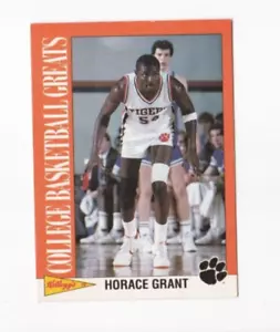 CARTOLINA HORACE GRANT 1992 KELLOGG'S COLLEGE BASKETBALL GRANDI CLEMSON TIGERS - Foto 1 di 23