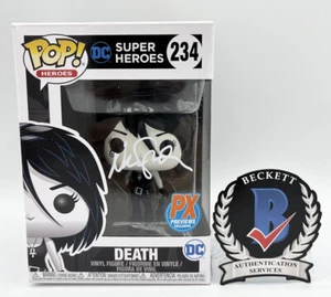 FUNKO POP AUTOGRAFIADO NEIL GAIMAN DEATH DC UNIVERSE #234 FIRMADO UN CERTIFICADO DE AUTENTICIDAD BECKETT - Imagen 1 de 6