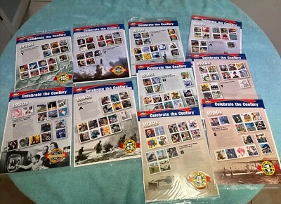 Complete Set -10 Celebrate The Century Limited Edition USPS Collector’s Set Mint - Image 1 of 4