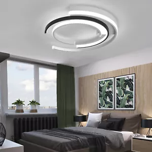 19.7'' Modern Acrylic Flush Mounted LED Ceiling Light Lighting Lamp Fixture 52W - Picture 1 of 10