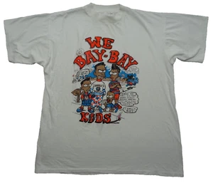 We Bay-Bay Kids XL Single Stitch Tee T-Shirt Bebe's 90s Small World Made in USA - Picture 1 of 16