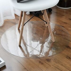 Transparent Floor Protection Mat PVC Plastic Floor Carpet Protector Round Carpet