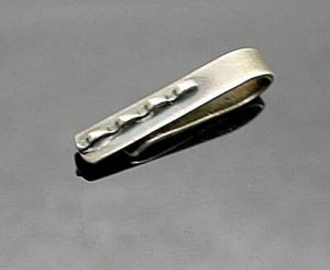 CHARMANTE VINTAGE KRAWATTENKLAMMER GRAVUR STERLINGSILBER MEXIKO - Bild 1 von 6