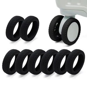 8pcs Premium Luggage Wheel Covers, Travel Suitcase Wheel Cover, Silicone Wheel - Picture 1 of 7