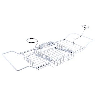 Soporte organizador de almacenamiento rojo 1 pieza baño bañera ducha bañera carrito Foto 1 de 4