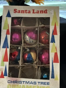 Vintage Santa Land Weihnachtsschmuck nur 6 (2 extra unbekannt) - Bild 1 von 9