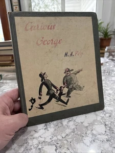 Curious George by H. A. Rey HC 1941 15th Printing Ex-Library - Foto 1 di 20