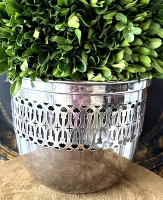 Maceta jardinera Cartier de plata esterlina  Foto 1 de 4