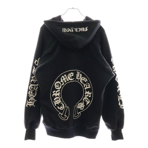 FELPA CON CAPPUCCIO CHROME HEARTS OLDsehoe HORSEH HOODIEo modelloe maglio stampa manic fe divallo caval usa