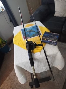 baitcasting Fishing Rod Zebco 33 6'6" MH 10-20lb And Reel Silstar Ebge - Picture 1 of 15