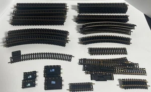 Mixed Lot HO Train Tracks Atlas Rivarossi Bachmann Used Untested 80+ Pieces Read - Picture 1 of 4