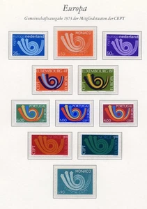 EUROPA UNITA CEPT-POSTEUROP Gemeinschaftsausgabe 1973 der Mitgliedstaaten MNH** - Picture 1 of 1