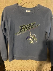 Vintage Disney Pixar Toy Story Sweatshirt Youth Boys Buzz Lightyear Sz 10/12 - Picture 1 of 17