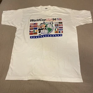 Vintage 1994 World Cup USA Soccer Futbol Size XL T-Shirt Single Stitch - Bild 1 von 6