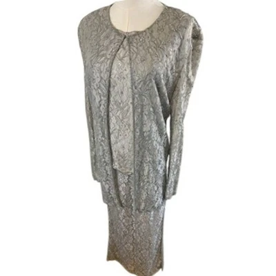 Phool Conjunto de Traje Falda de Encaje Lentejuelas Boda Fiesta Madre de la Novia Noche Talla XL Foto 1 de 4