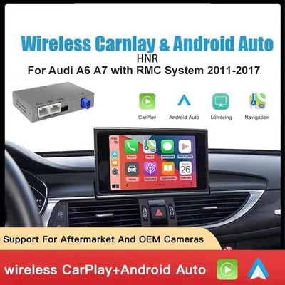 Wireless CarPlay Android Auto For Audi A6 S6 C7 A7 2011-2018 AirPlay Mirror Link - Image 1 of 4