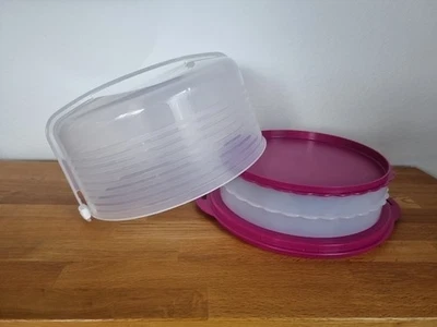 Tupperware Wiener Walzer + Hochstapler Tortenbehälter beere Rarität Vorführware - Bild 1 von 4