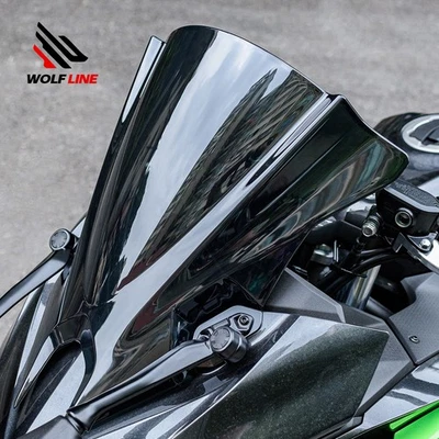 Parabrisas WOLFLINE para Kawasaki Ninja 500 2024-2025 negro Foto 1 de 4