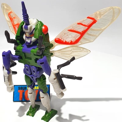 Vtg Transformers Beast Wars CICADACON complete original 1997 Tripredacus insect - Image 1 of 4